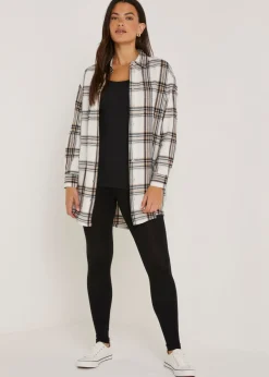 Loungewear>Papaya 2 Pack Black Ankle Length Leggings