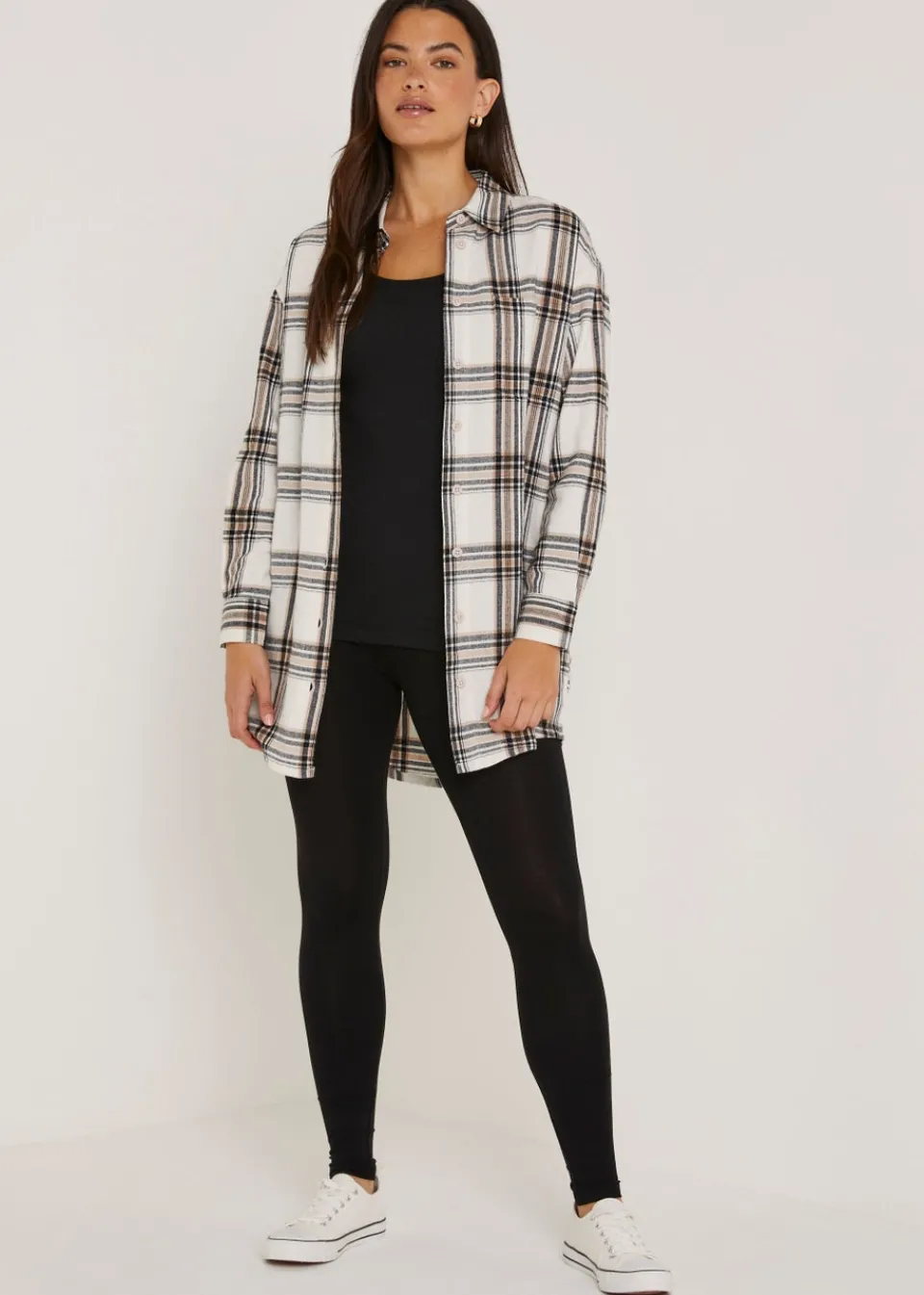 Loungewear>Papaya 2 Pack Black Ankle Length Leggings