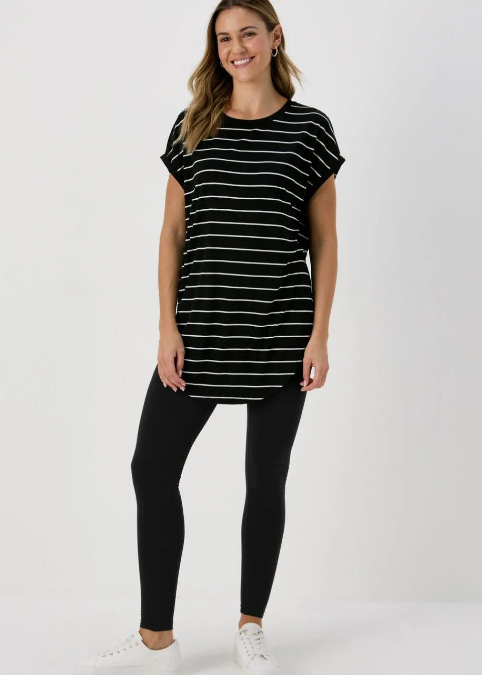 Loungewear>Papaya 2 Pack Black Cotton Leggings