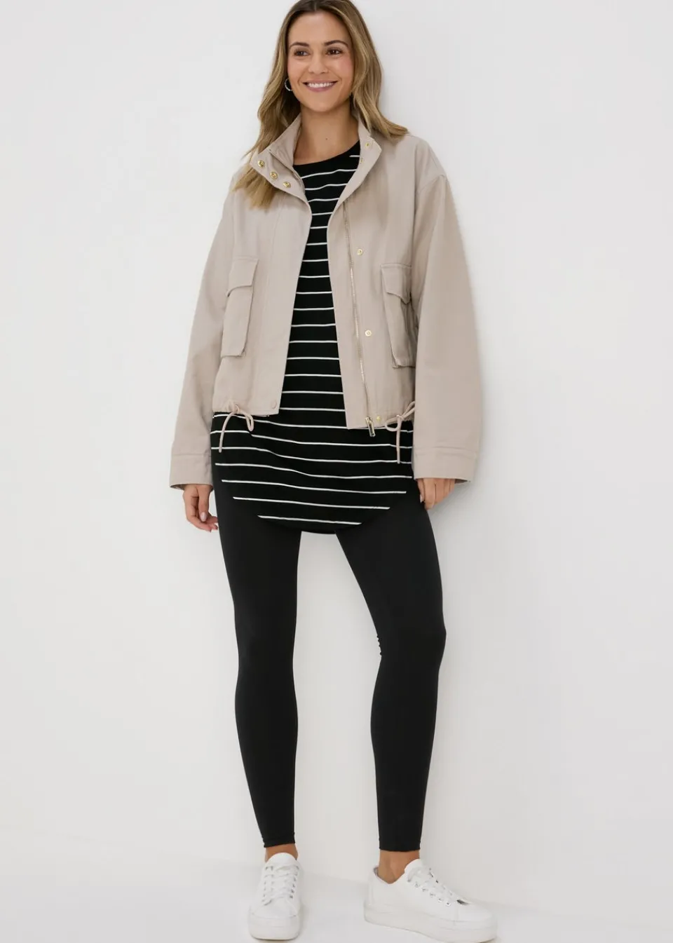 Loungewear>Papaya 2 Pack Black Cotton Leggings