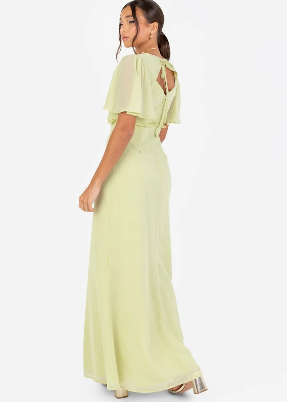 Dresses>Anaya with Love Recycled Spring Green V Neck Maxi Dress