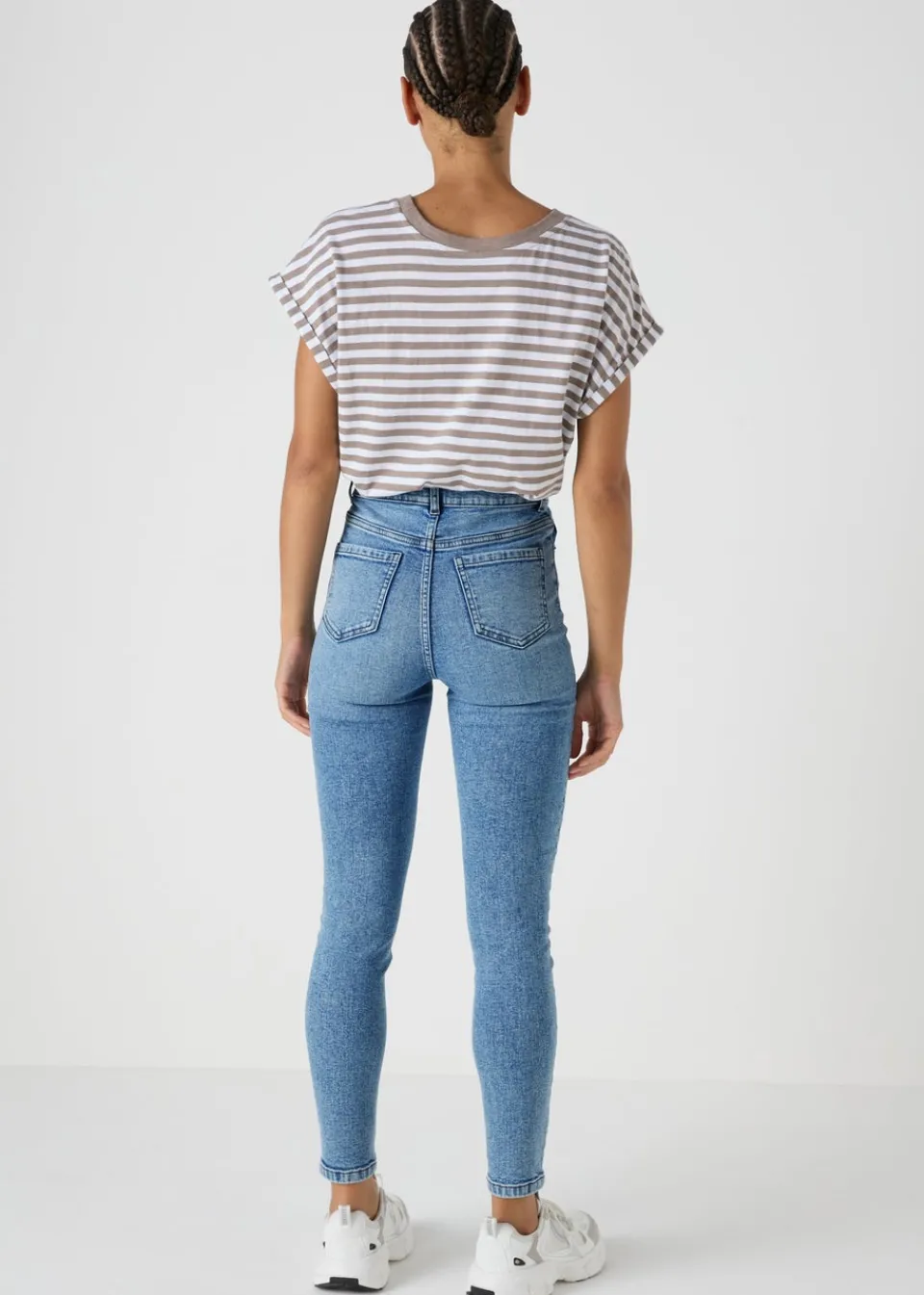 Jeans & Jeggings>Papaya Denim April Mid Wash Skinny Jeans Midwash