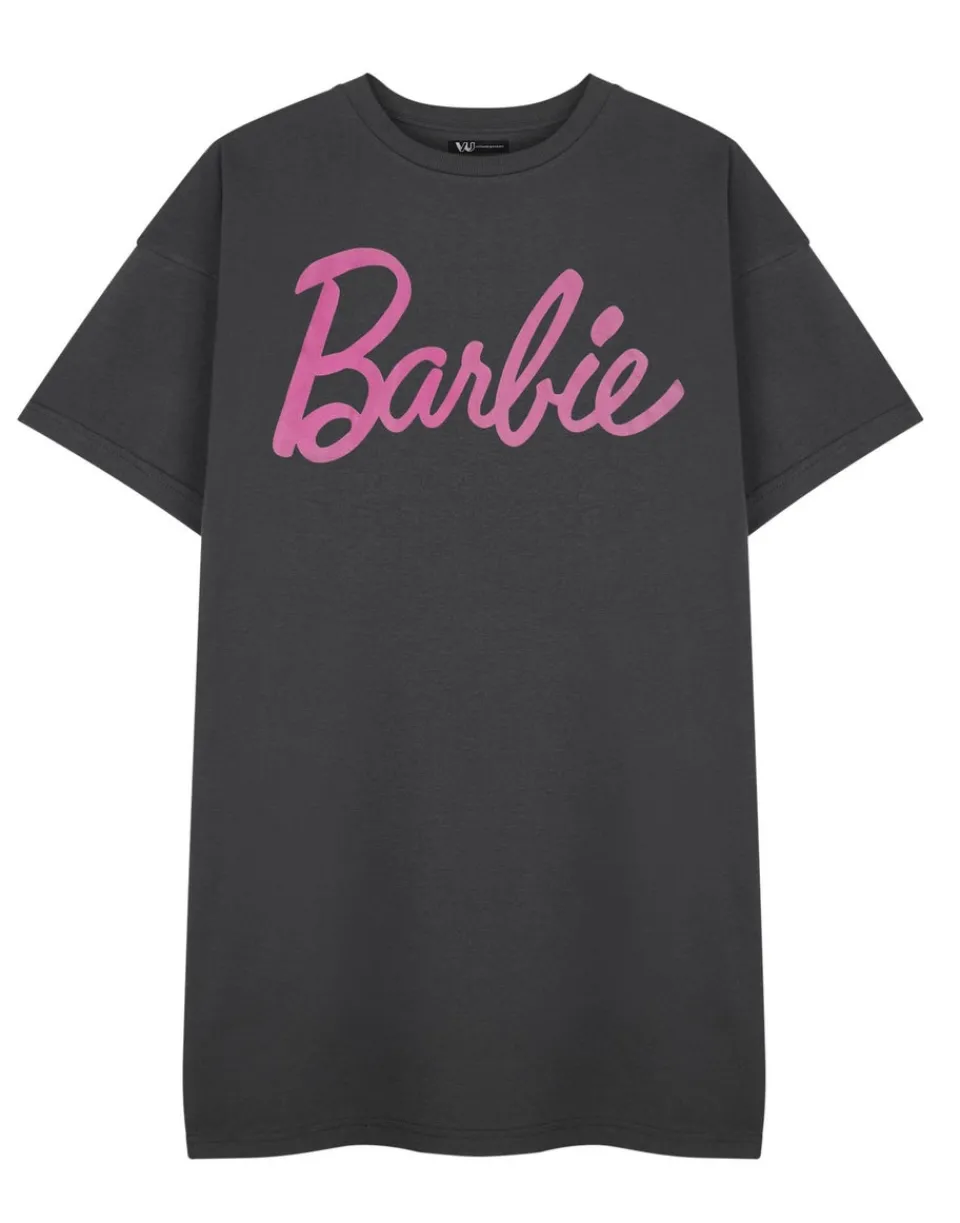 Dresses>Barbie Grey Logo T-Shirt Dress