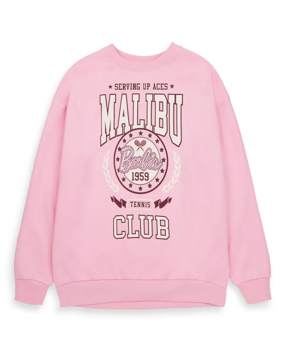 Loungewear>Barbie Pink Malibu Club Sweatshirt