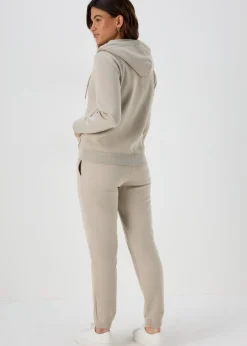 Trousers>Papaya Tapered Jogging Bottoms Beige