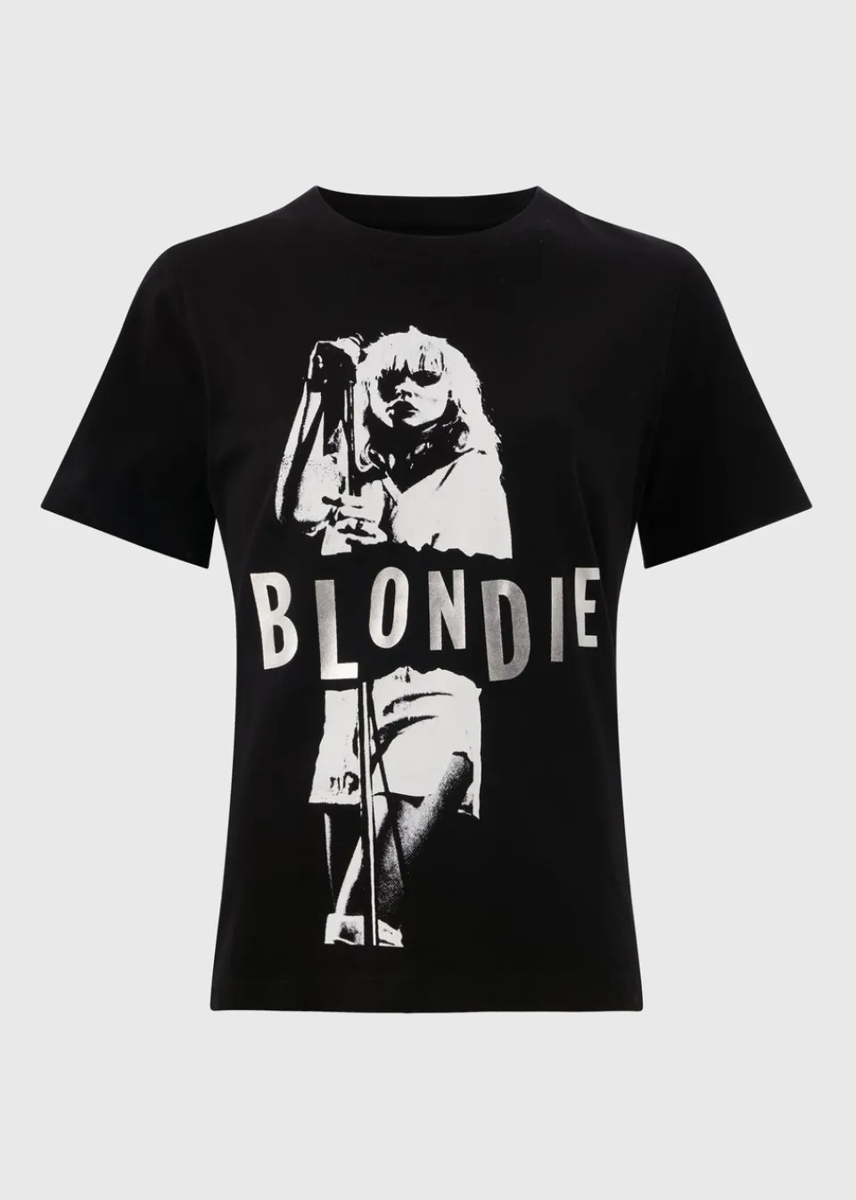 T-Shirts>Blondie Black Monochrome Graphic T-Shirt