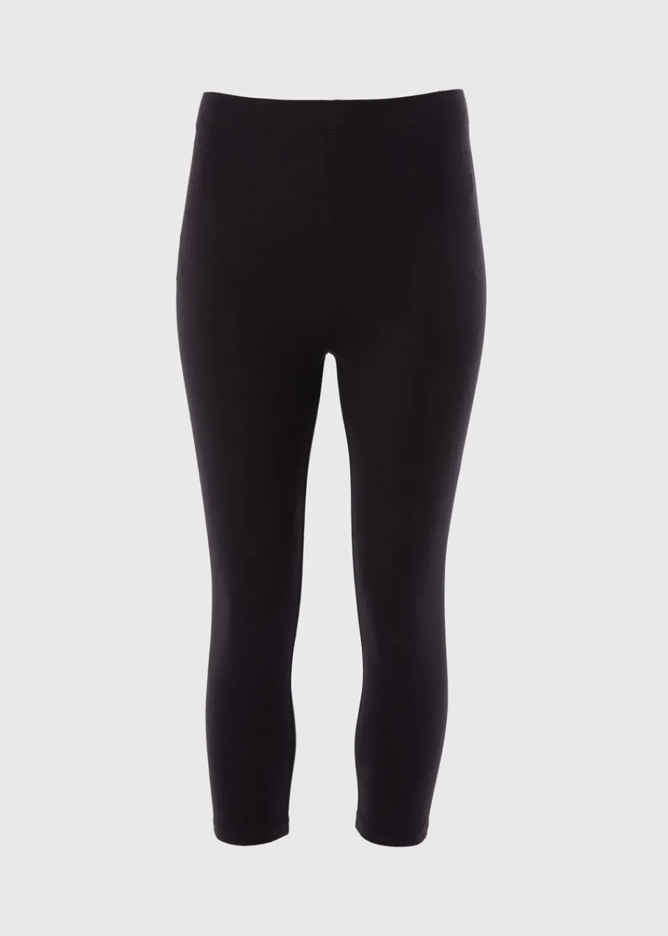 Leggings>Papaya Black Cropped Leggings