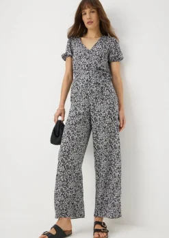 Jumpsuits & Playsuits>Papaya Black Floral Jumpsuit