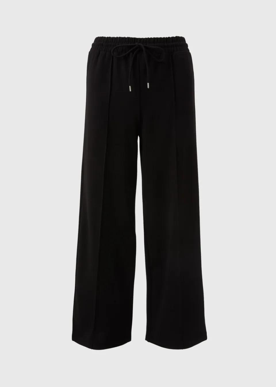 Trousers>Papaya Black Front Seam Wide Leg Trousers