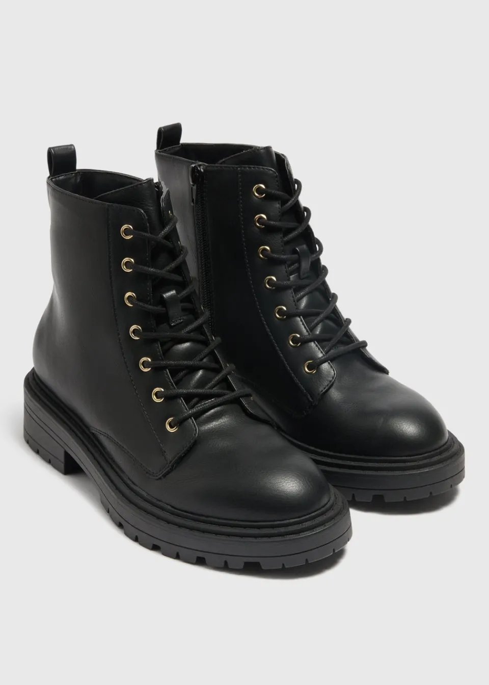 Footwear> Lace Up Boots Black