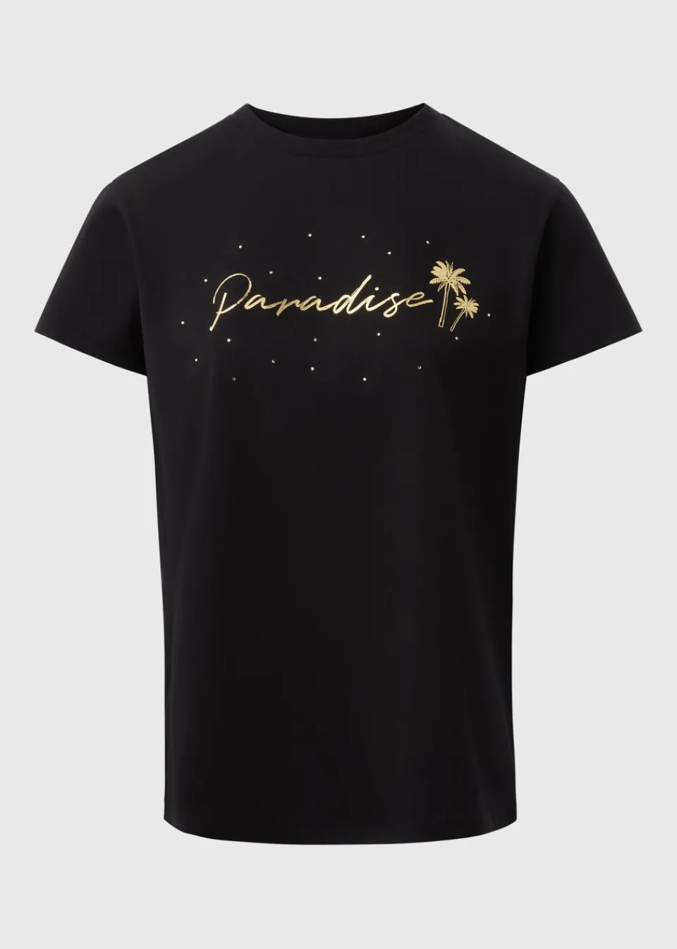 T-Shirts>Papaya Black Paradise T-Shirt