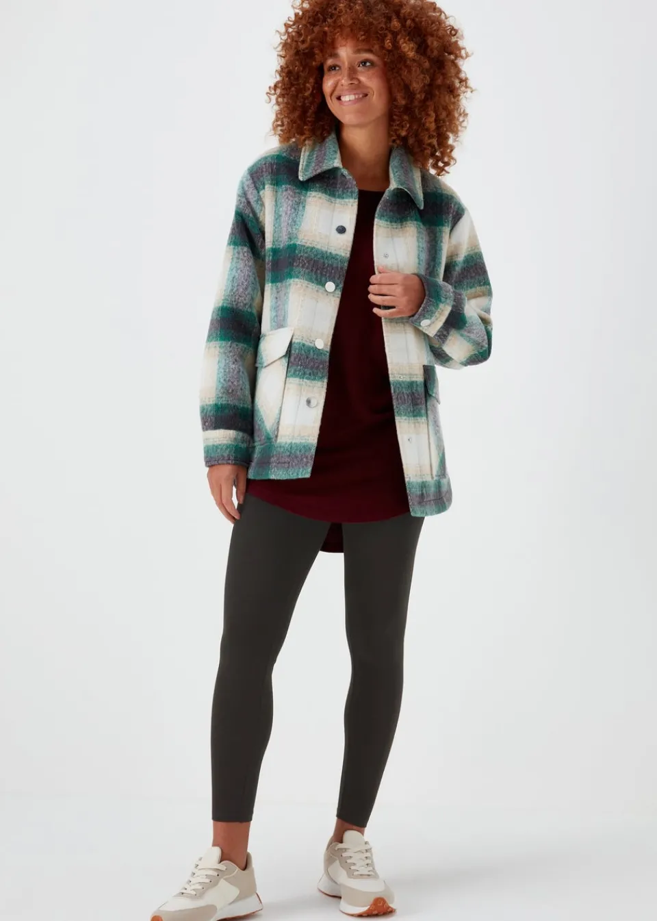 Loungewear>Papaya Black Plain Ponte Leggings
