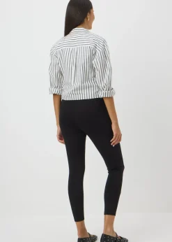 Loungewear> Black Ponte Leggings