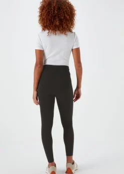 Loungewear>Papaya Black Ponte Leggings