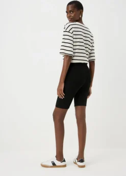 Shorts>Papaya Black Rosie Knee Length Shorts