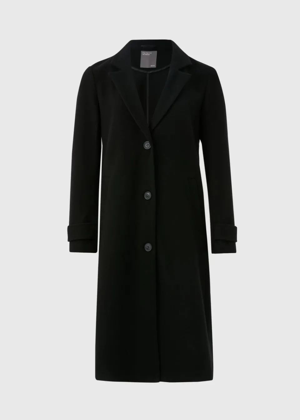 Coats & Jackets>Papaya Black Textured Coat