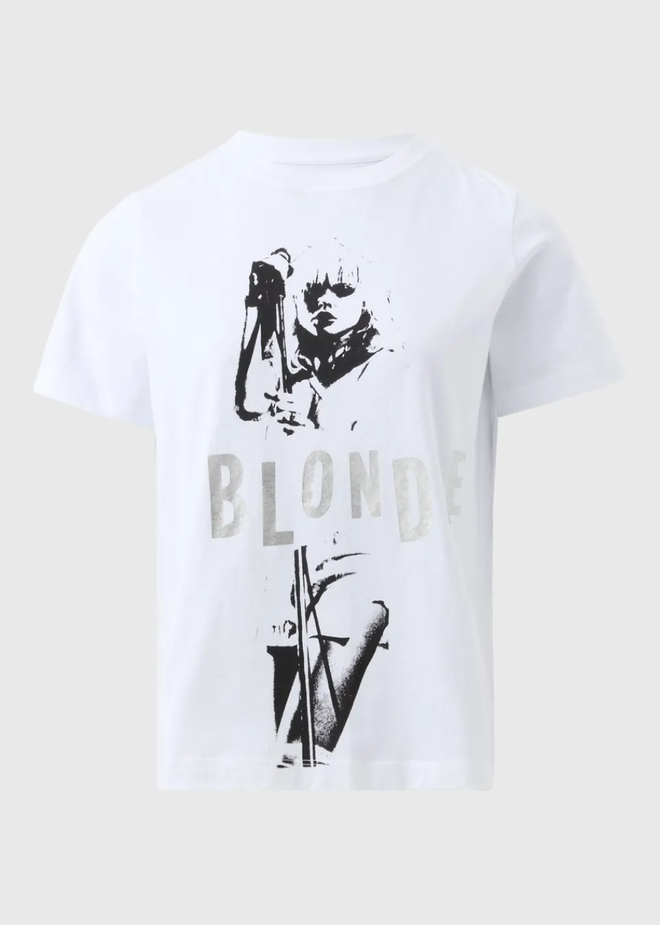 T-Shirts>Blondie White Debbie Harry Graphic T-Shirt