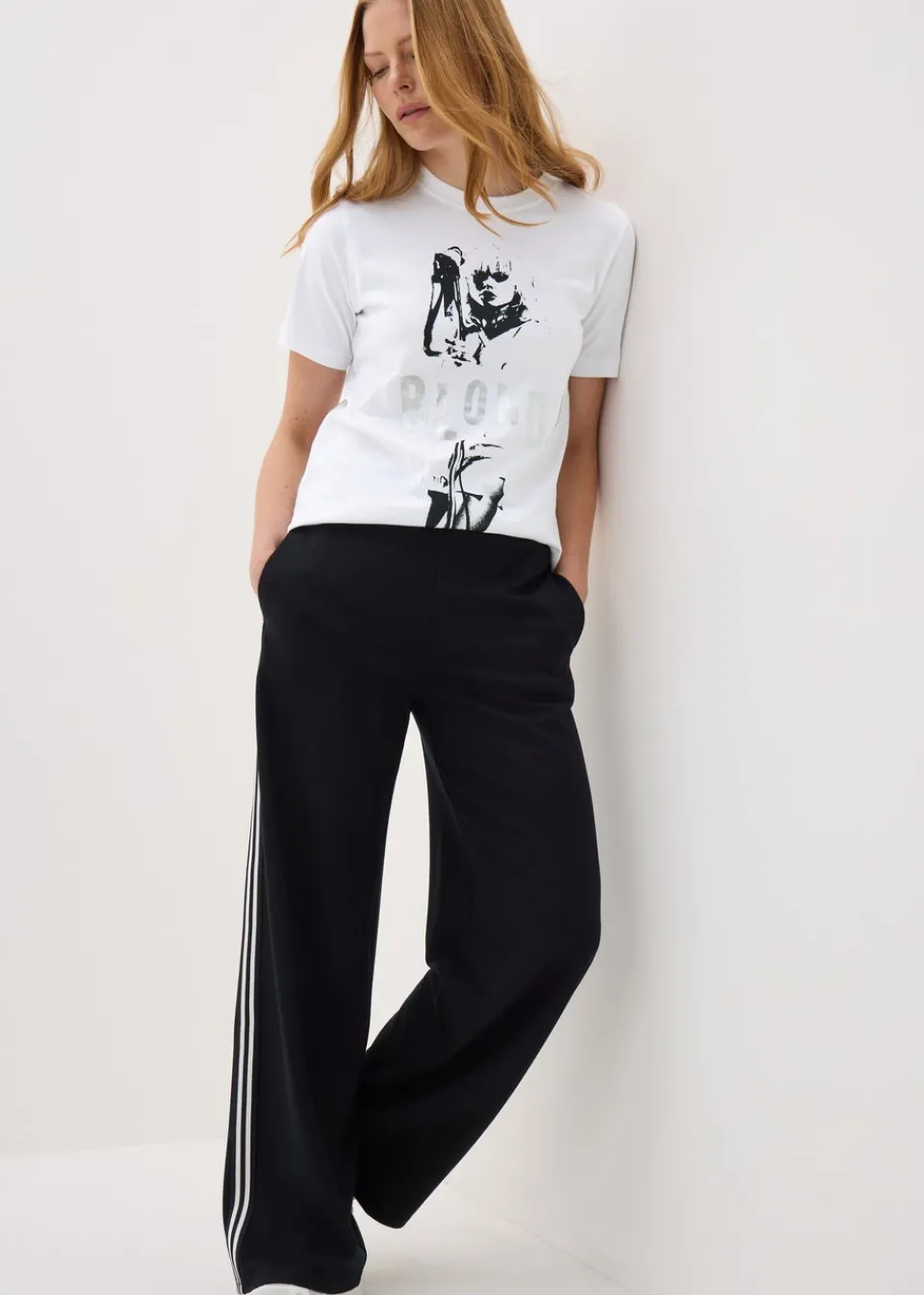T-Shirts>Blondie White Debbie Harry Graphic T-Shirt