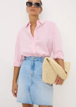 Skirts>Papaya Denim Blue Lightwash Mini Skirt