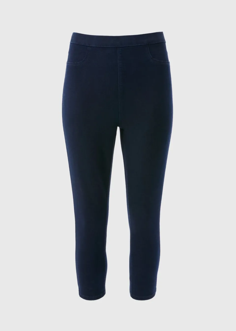 Jeans & Jeggings>Papaya Denim Blue Rosie Rinsewash Cropped Jeggings