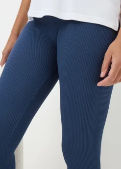 Loungewear>Papaya Blue Seamless Leggings