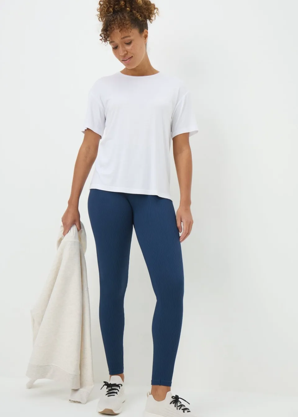 Loungewear>Papaya Blue Seamless Leggings