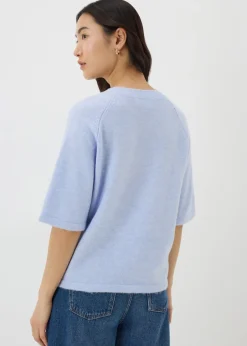 Tops>Papaya Short Sleeve Jumper Blue