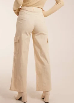 Trousers>Blue Vanilla Beige Trousers With Side Pocket