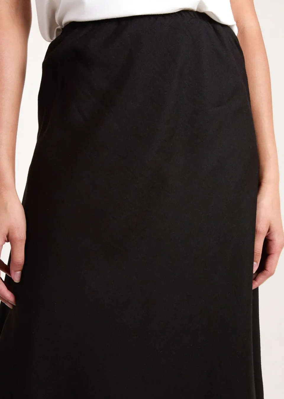 Skirts>Blue Vanilla Black Bias Cut Midi Skirt