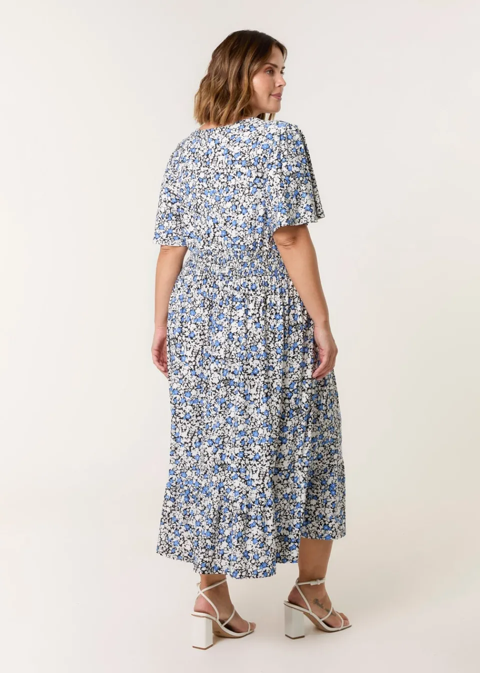Dresses>Blue Vanilla Blue Curve Wrap Front Dress