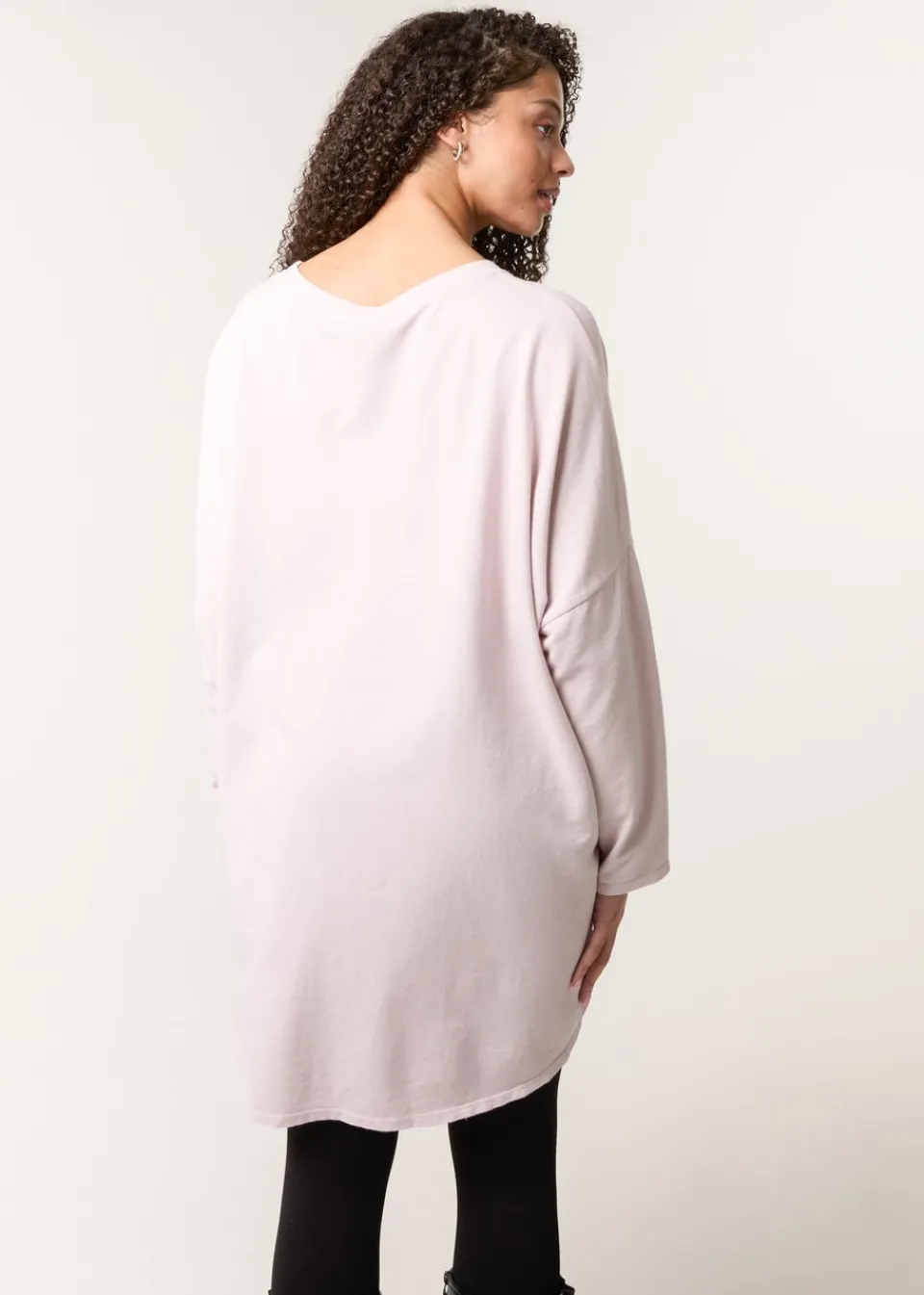 Tops>Blue Vanilla Pink Lace Bow Sweat Top