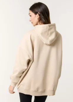 Tops>Blue Vanilla Stone Coffee Embroidered Hoodie