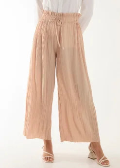 Trousers>Blue Vanilla Pleated Trousers Stone