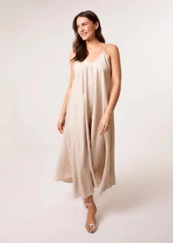 Dresses>Blue Vanilla Stone V Neck Diamante Dress