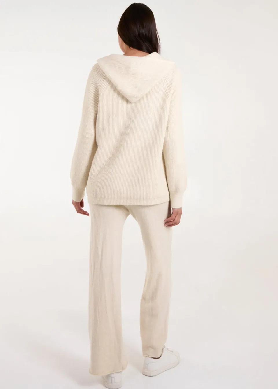Loungewear>Blue Vanilla Stone Zip Front Hoodie Tracksuit Set