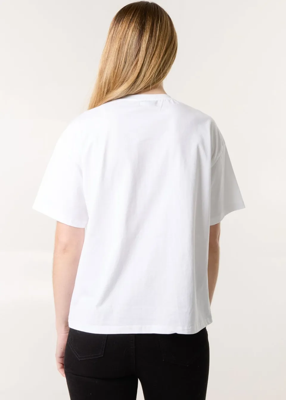T-Shirts>Blue Vanilla White Lobster Print T-Shirt