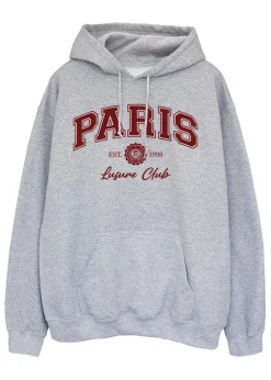 Tops>Brands In Paris Leisure Club Heather Grey Hoodie