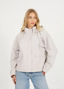 Coats & Jackets>Brave Soul Stone Short Coated Jacket