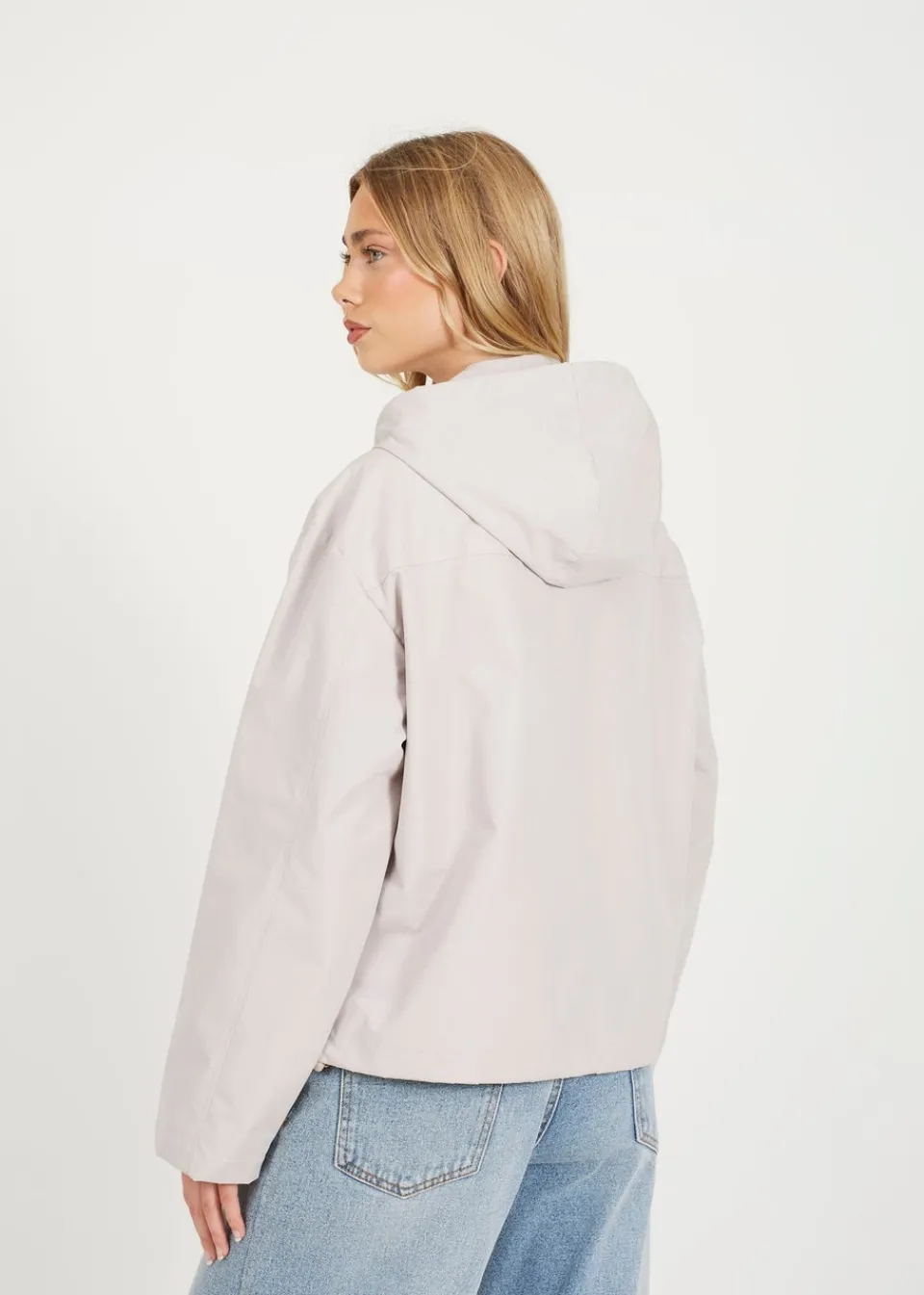 Coats & Jackets>Brave Soul Stone Short Coated Jacket