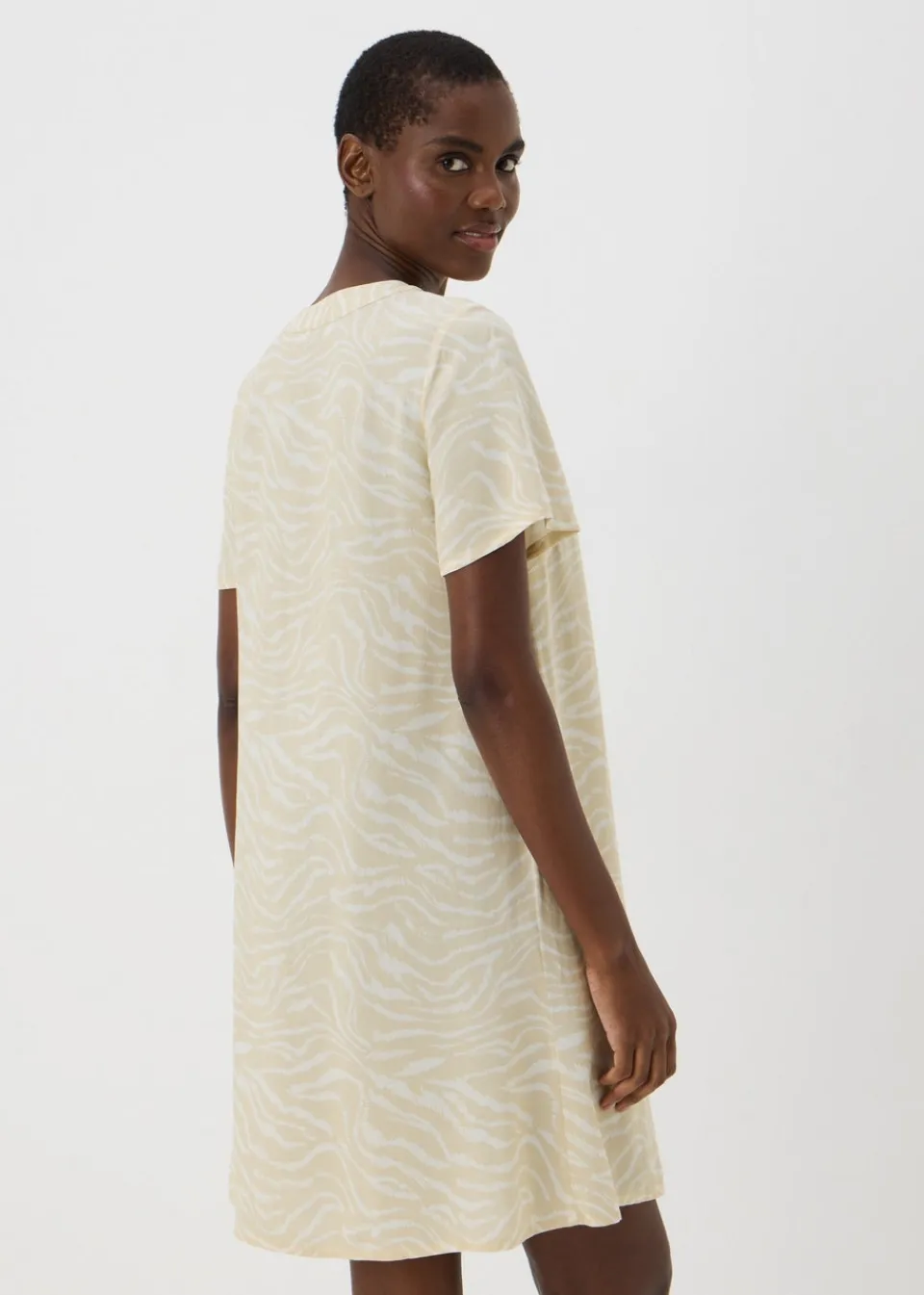 Dresses>Papaya Brown Animal Popover Tunic