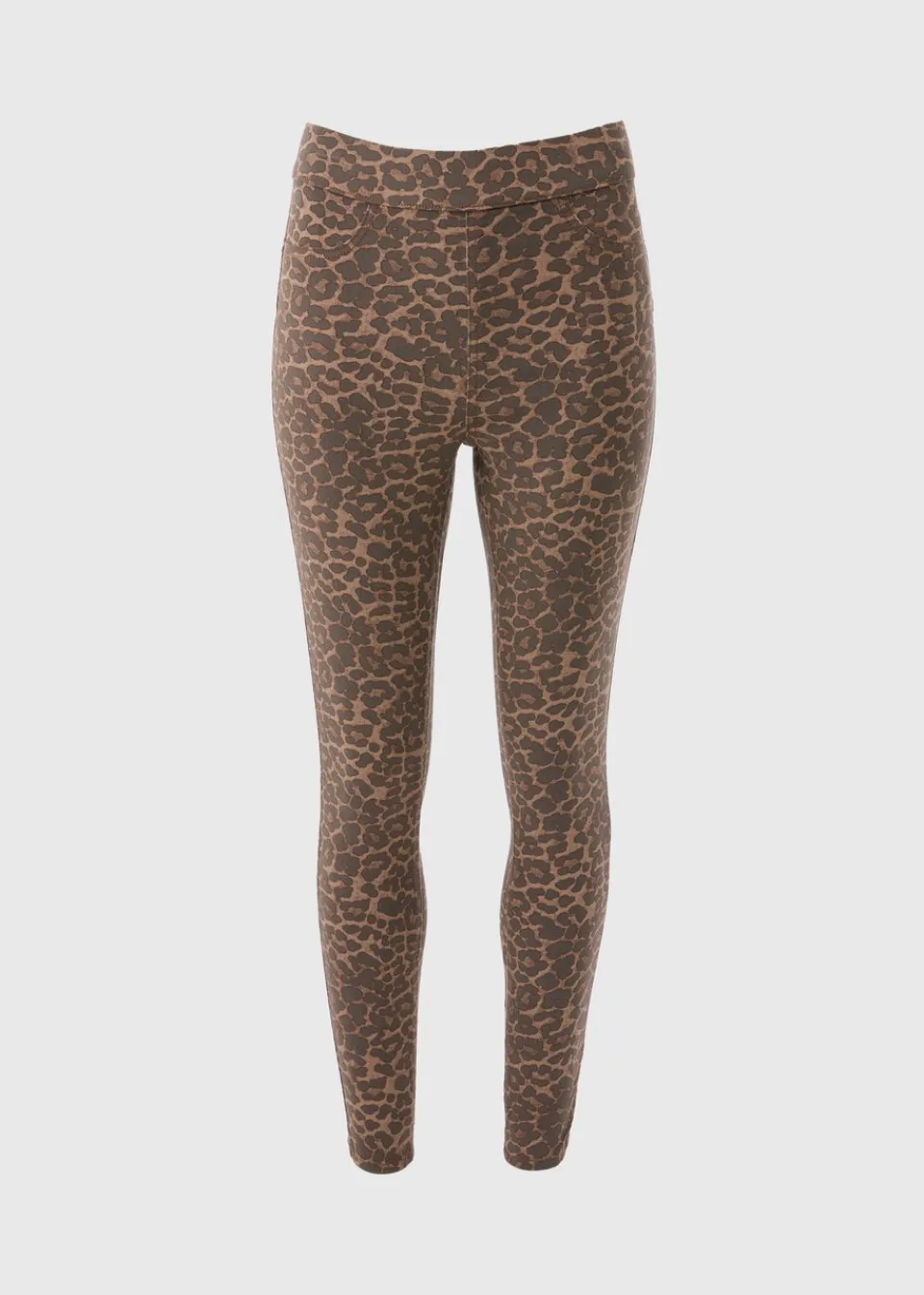 Jeans & Jeggings>Papaya Denim Brown Animal Print Jeggings