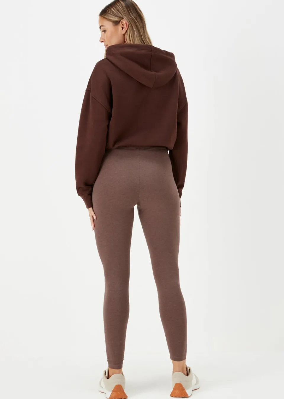 Loungewear>Papaya Cotton Leggings Brown