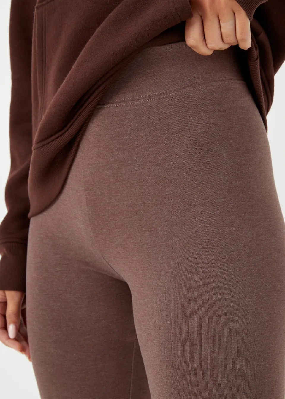 Loungewear>Papaya Cotton Leggings Brown
