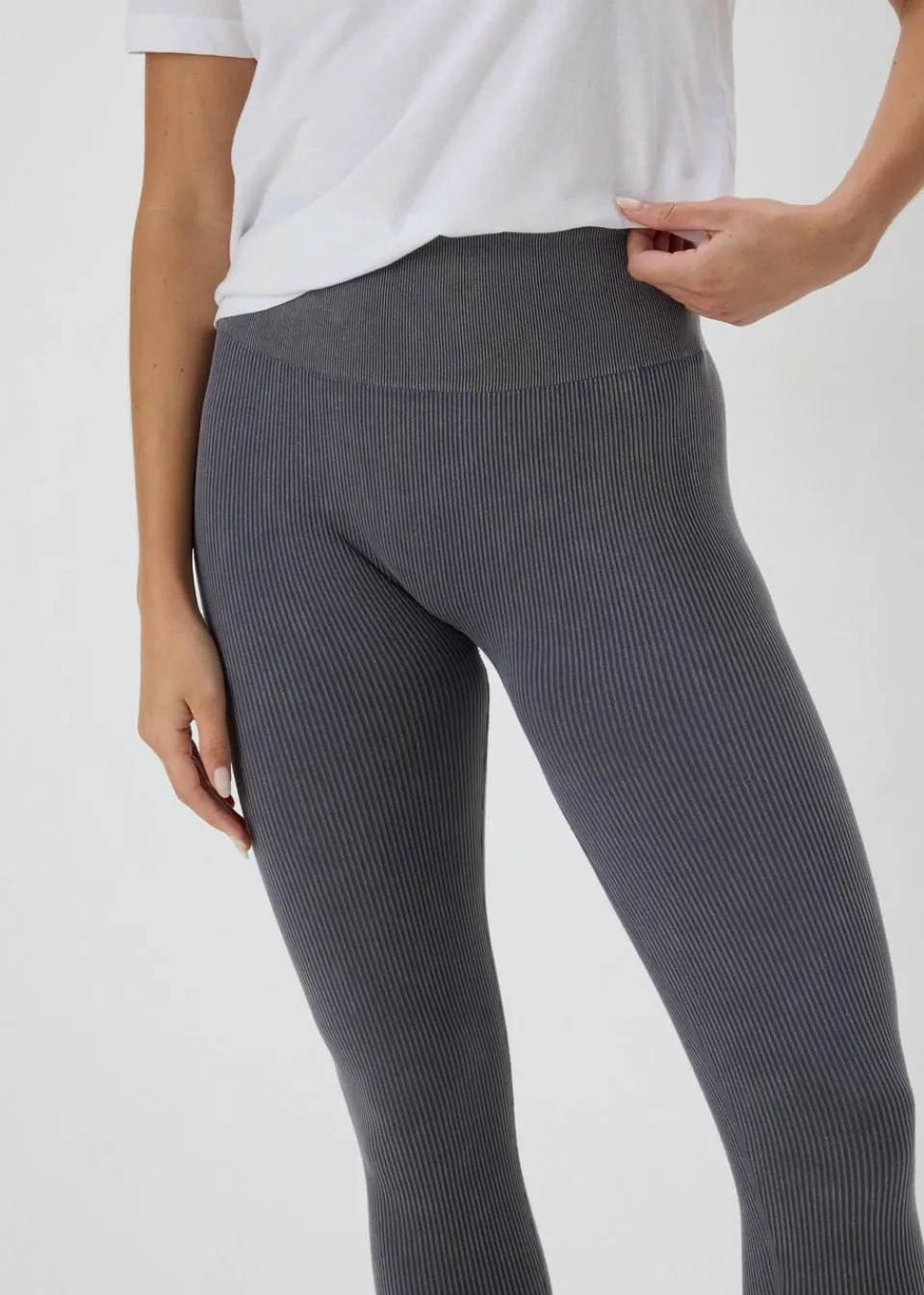 Leggings>Papaya Charcoal Seam Free Leggings