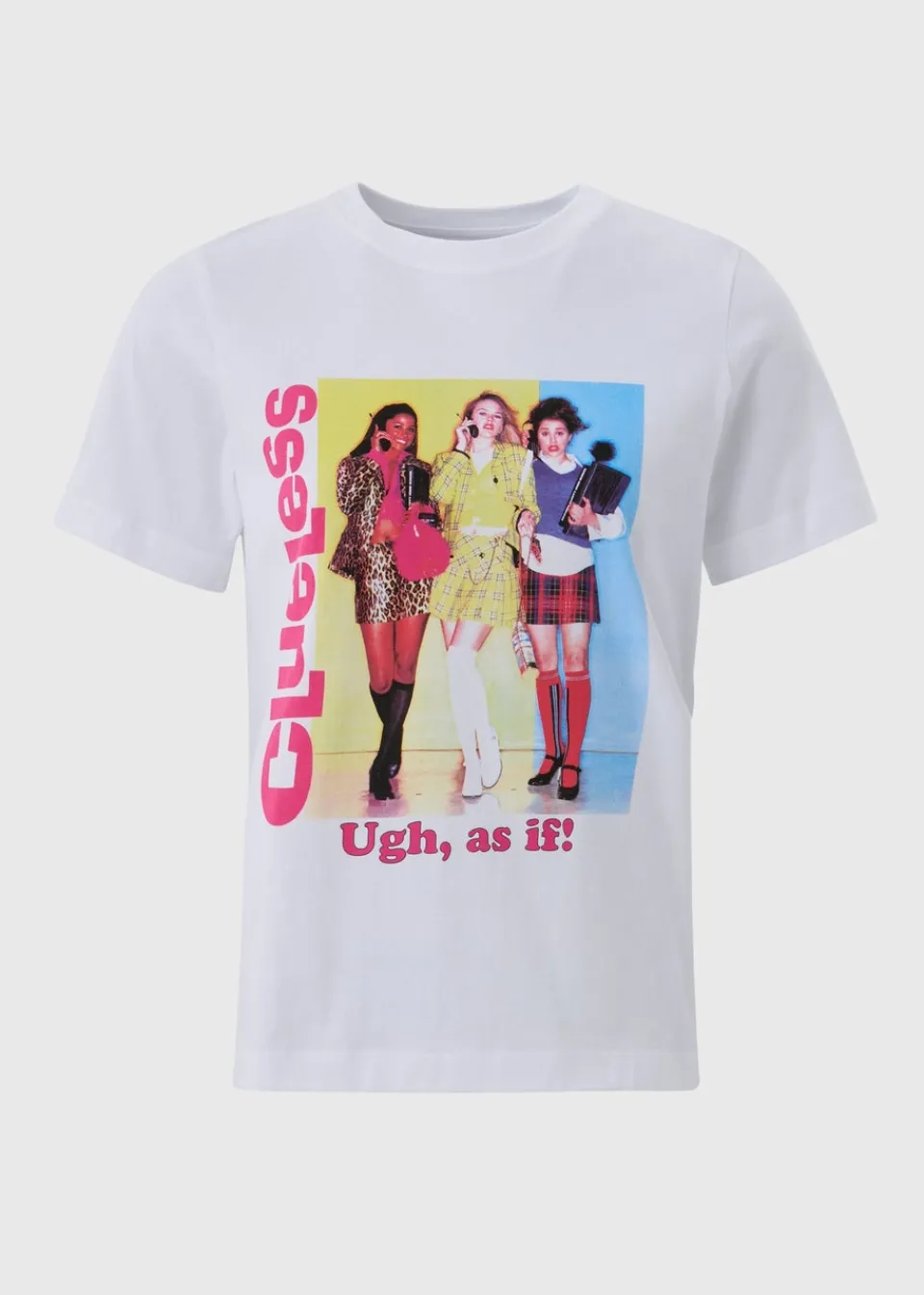 T-Shirts>Clueless White As If T-Shirt