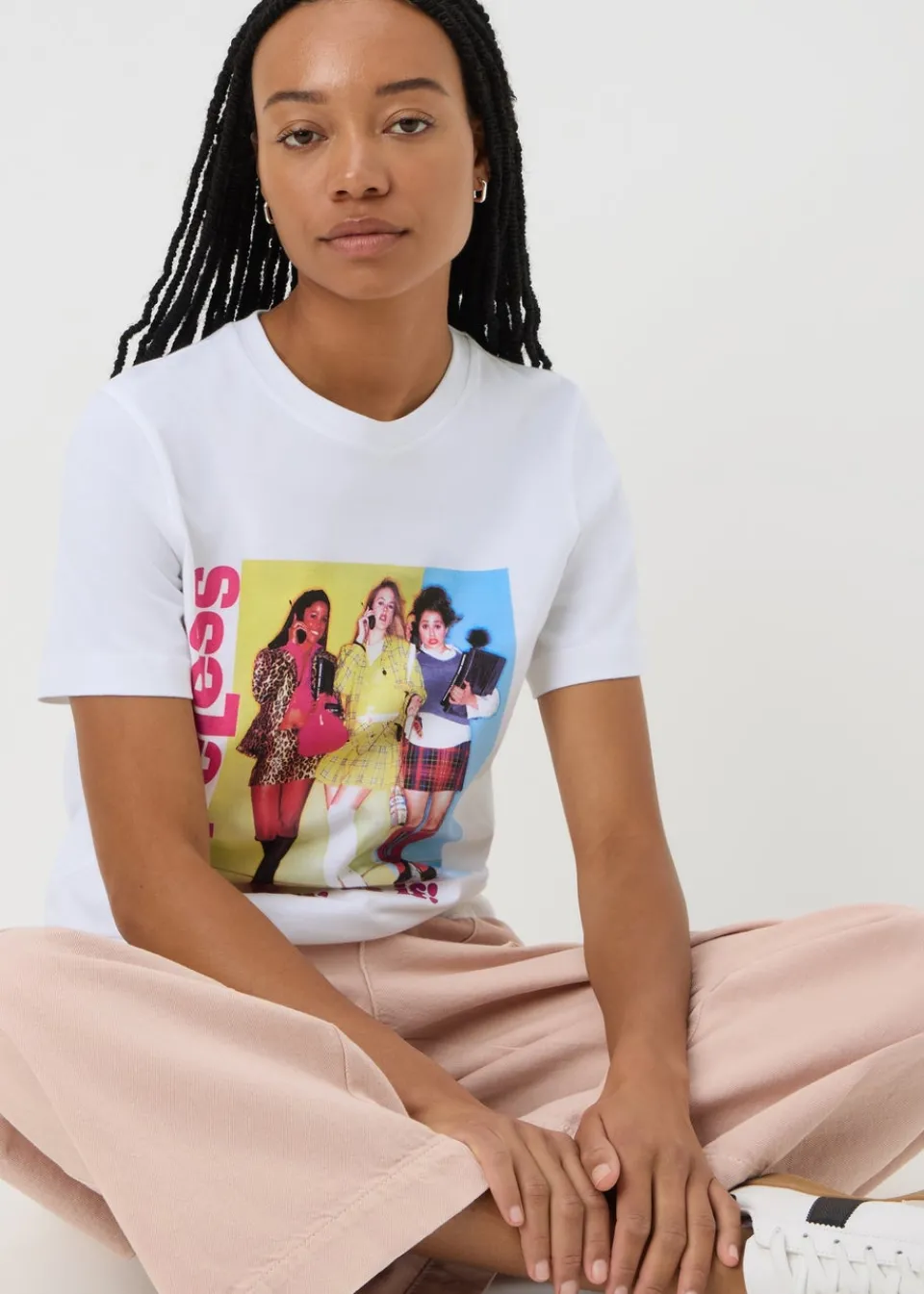T-Shirts>Clueless White As If T-Shirt