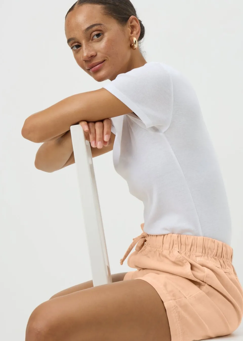 Shorts>Papaya Utility Jogger Shorts Coral