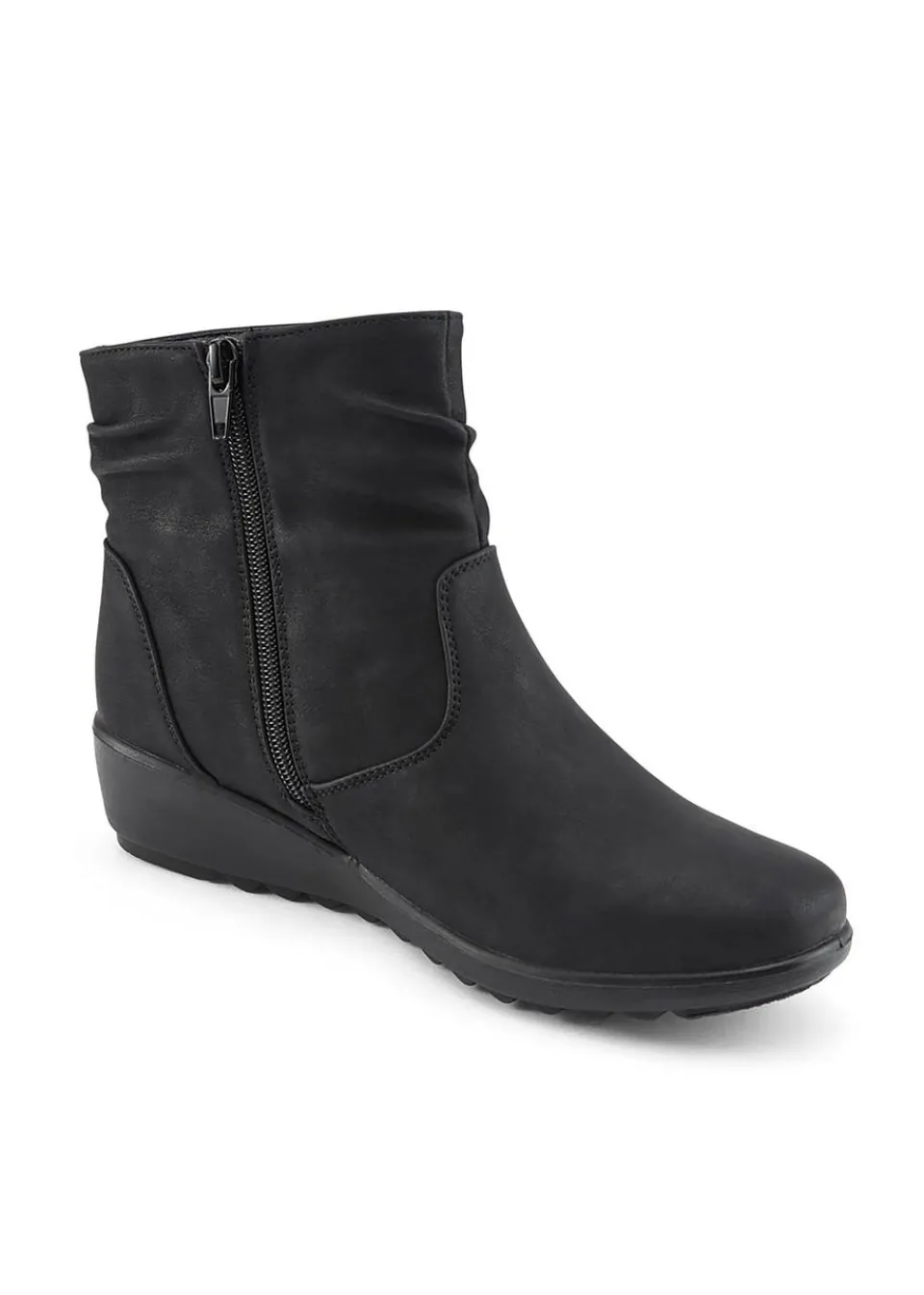 Footwear>Cotton Traders Black Core Comfort Flexisole Boots
