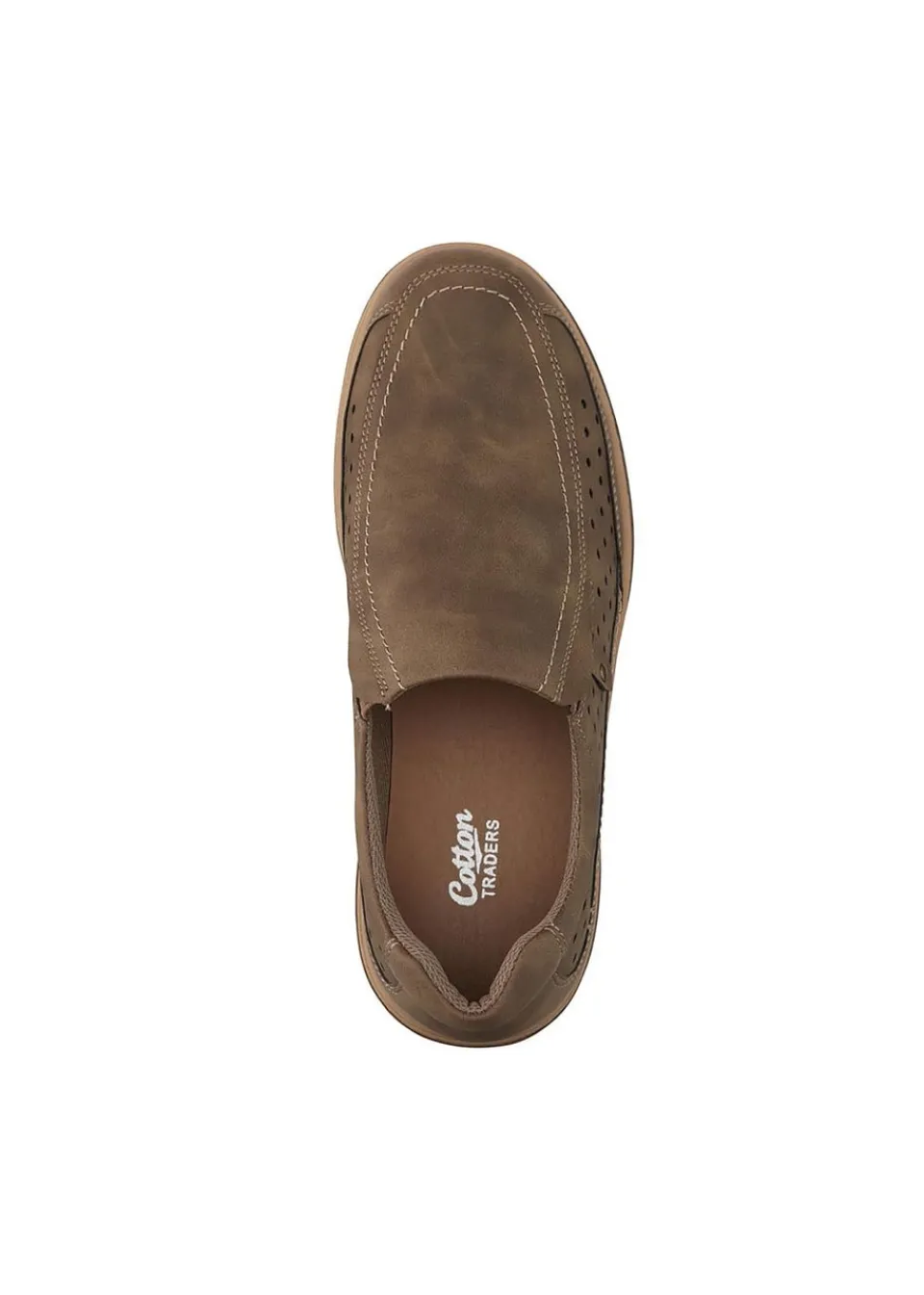 Footwear>Cotton Traders Chocolate Casual Slip On Shoes