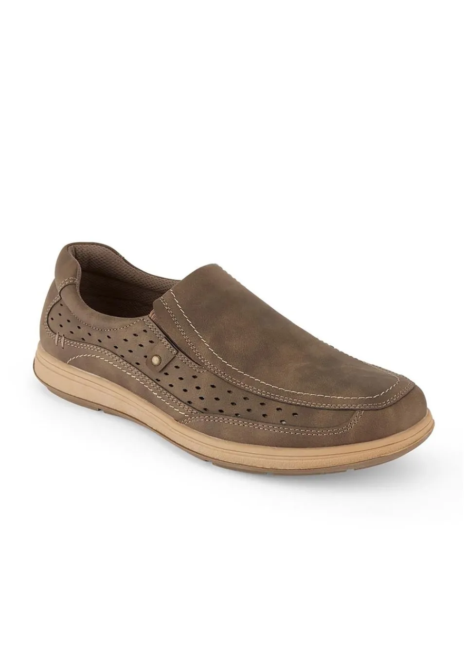 Footwear>Cotton Traders Chocolate Casual Slip On Shoes